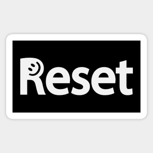 Reset artistic fun design Sticker